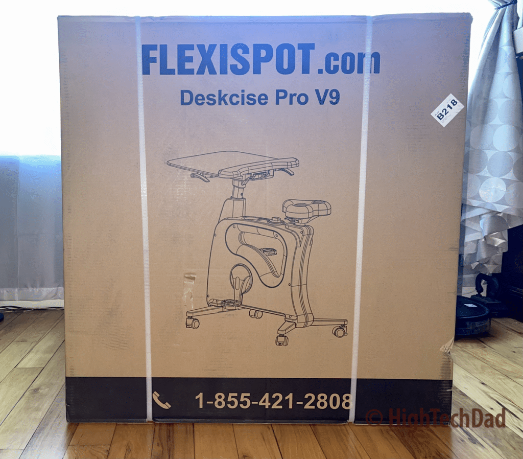 The shipping box - Flexispot Deskcise Pro - HighTechDad review