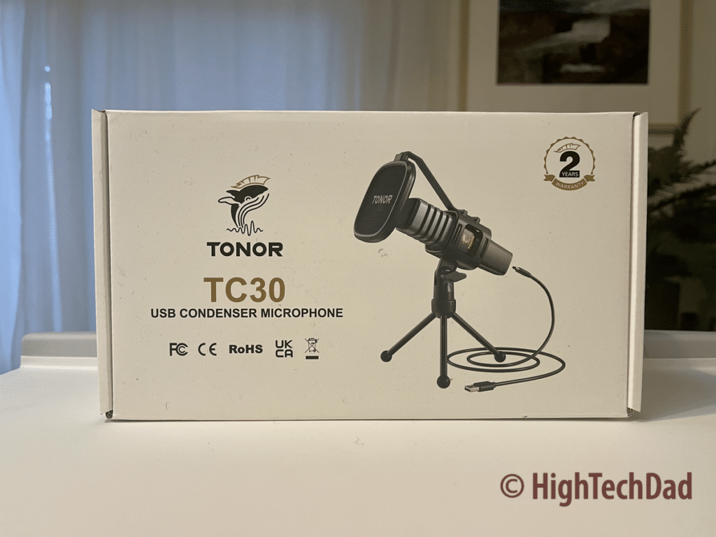 The box - TONOR TC30 mic - HighTechDad review