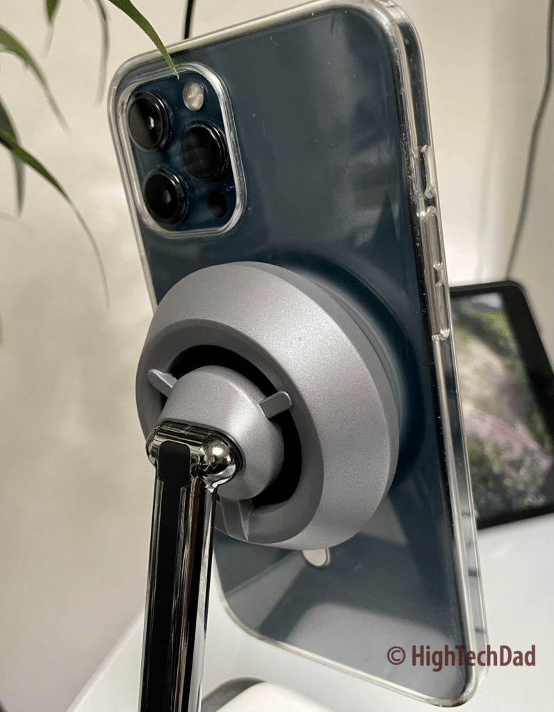 Rear view of the ZIKE MagSafe Charging Stand - HighTechDad preview