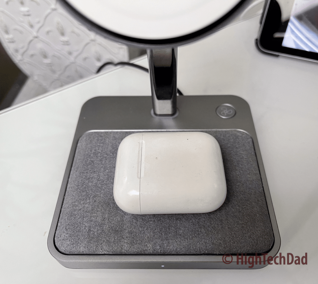 Charging some AirPods - ZIKE MagSafe Charging Tower - HighTechDad preview