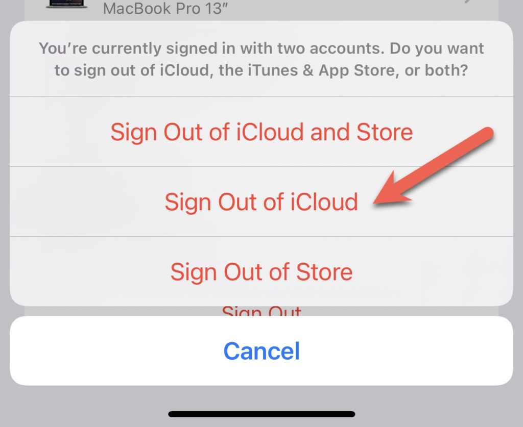 Sign out of iCloud - HighTechDad Fix It "Reset Home Configuration"