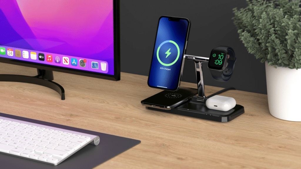 hyper HJ499QM hyperjuice 4 in 1 wireless charger with magsafe ENV 01 FIN v2 sm - HighTechDad™
