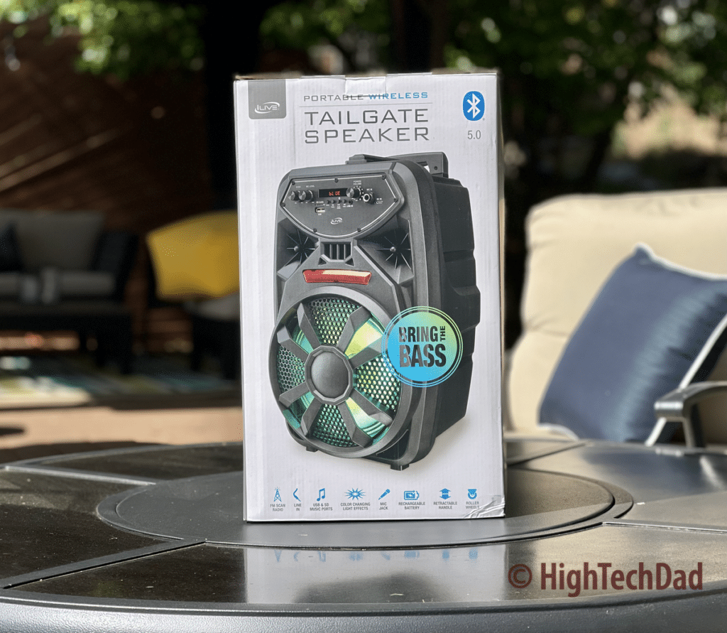 In the box - iLive Bluetooth Tailgate Party Speaker - HighTechDad review
