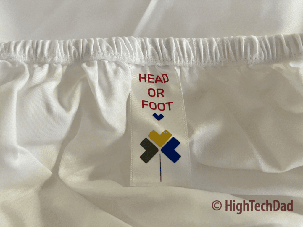 Head or foot - California Design Den sheets - HighTechDad Review