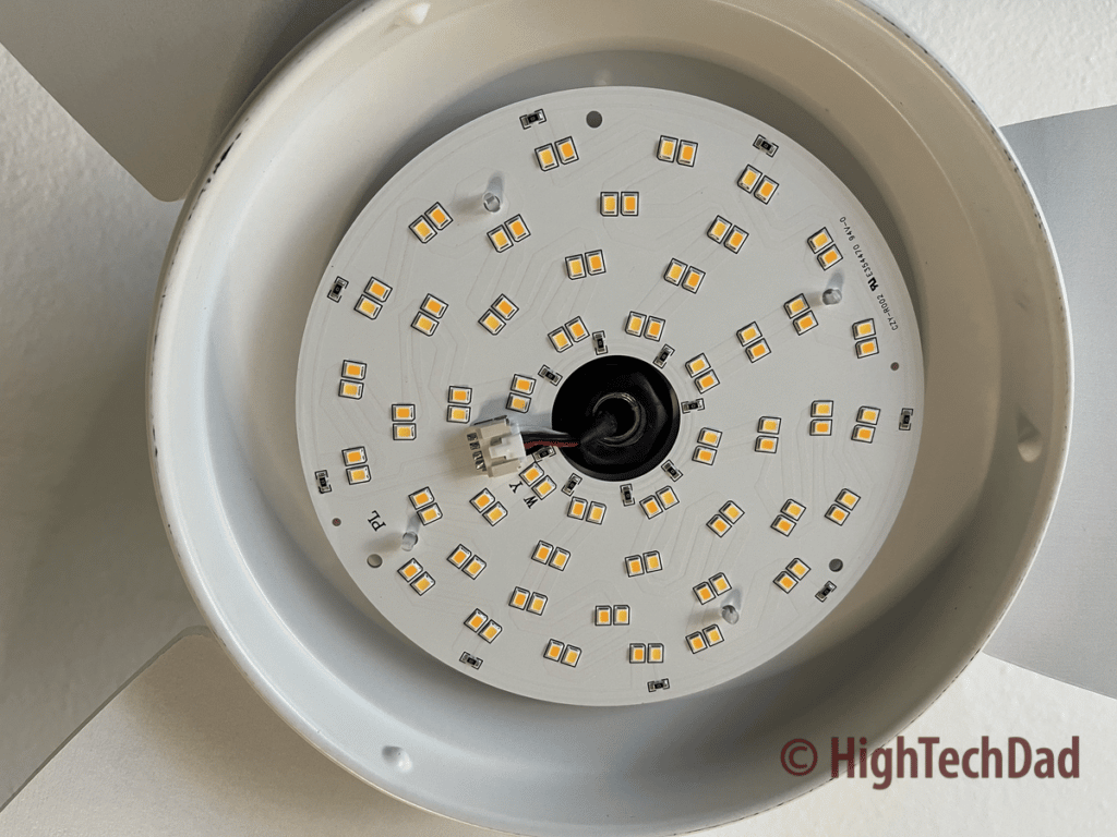 LED lights  - Smafan smart fan 48" Trendsetter - HighTechDad review