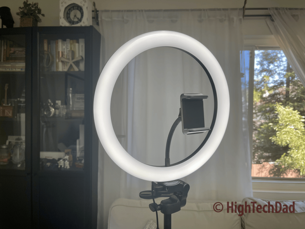 Cool lighting  - TONOR TRL-20 Ring Light - HighTechDad review