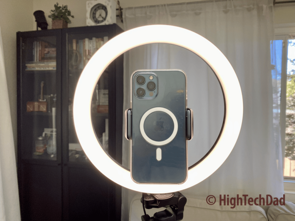 Portrait mode - TONOR TRL-20 Ring Light - HighTechDad review
