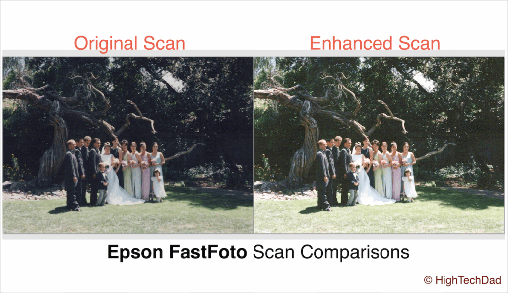 Side-by-side scan - Epson FastFoto scanner (FF-680W) - HighTechDad review