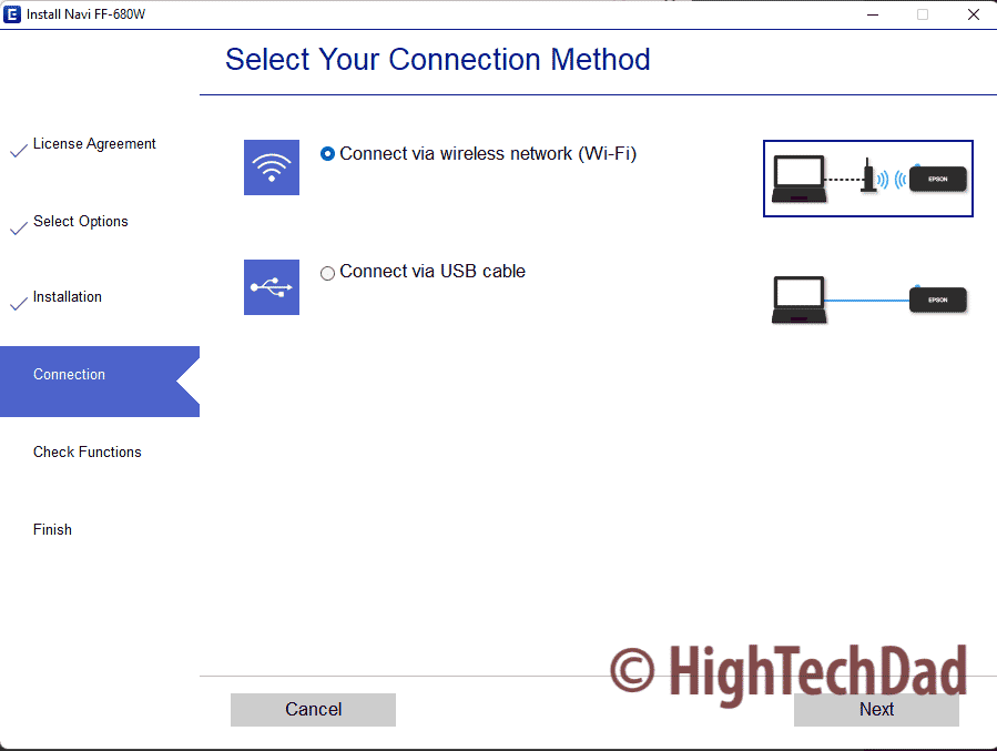 Connect via wireless network - Epson FastFoto scanner (FF-680W) - HighTechDad review