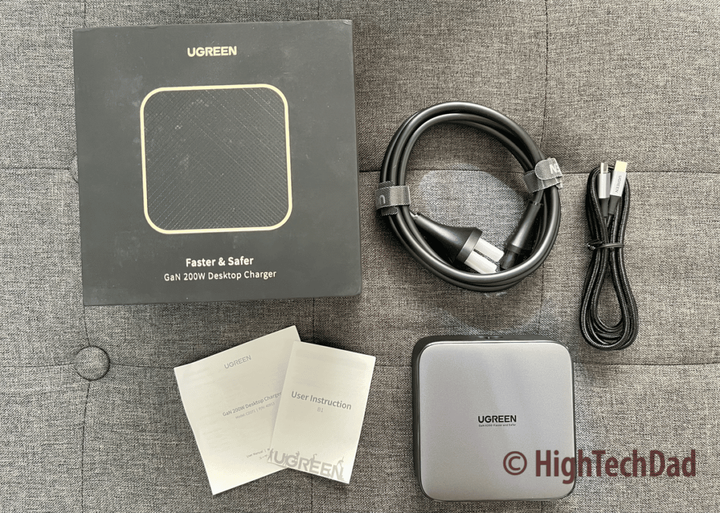 What's in the box - UGREEN Nexode GaN Charger - HighTechDad review