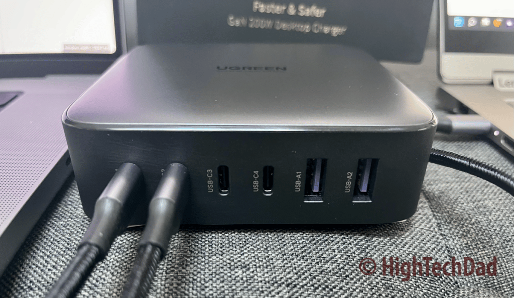 2 ports used - UGREEN Nexode GaN Charger - HighTechDad review