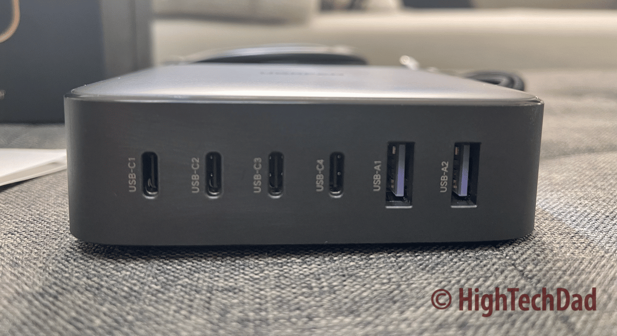 USB C Charger 200W USB C Charging Station 6-Port Fast Charger 100W