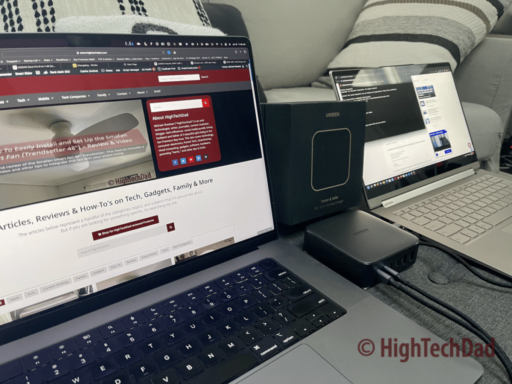 Mac & PC charging - UGREEN Nexode GaN Charger - HighTechDad review
