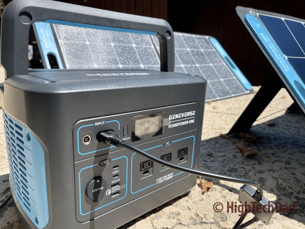 Battery charging  - GENEVERSE HomePower ONE - HighTechDad review
