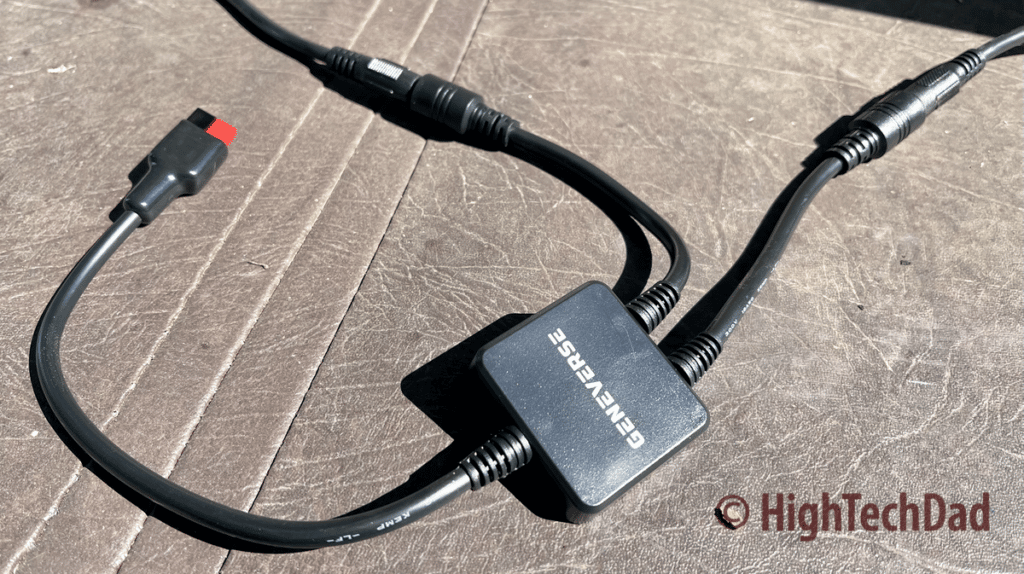 2-to-1 Adapter cable  - GENEVERSE HomePower ONE - HighTechDad review