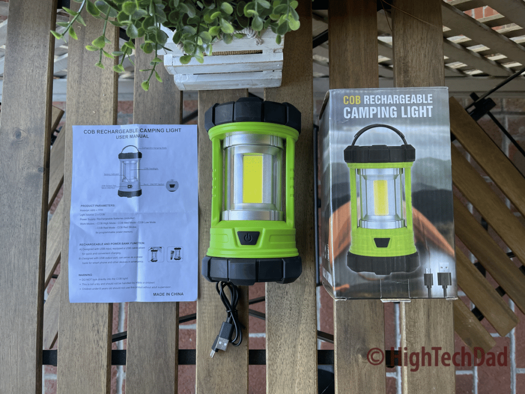 3000 Lumens camping lantern - HOKOLITE Spotlight & Camping Lantern - HighTechDad Review