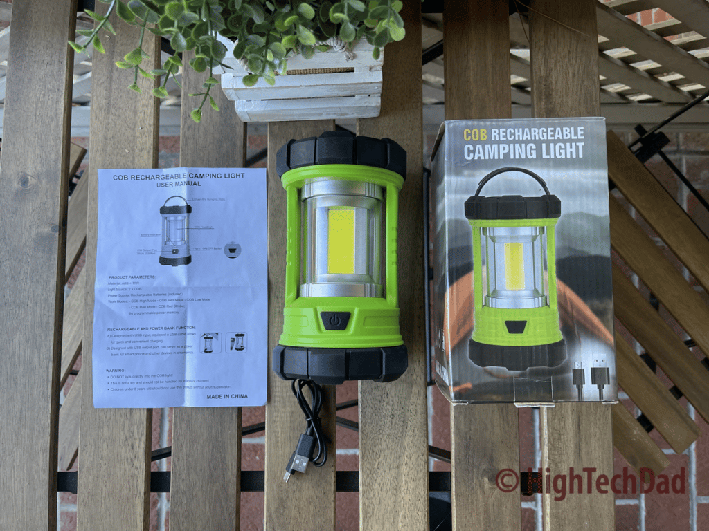 USB Rechargeable Camping Lantern 3000 Lumen - Hokolite Black / 2 Pack