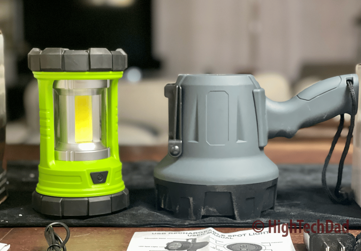 USB Rechargeable Camping Lantern 3000 Lumen - Hokolite Black / 2 Pack