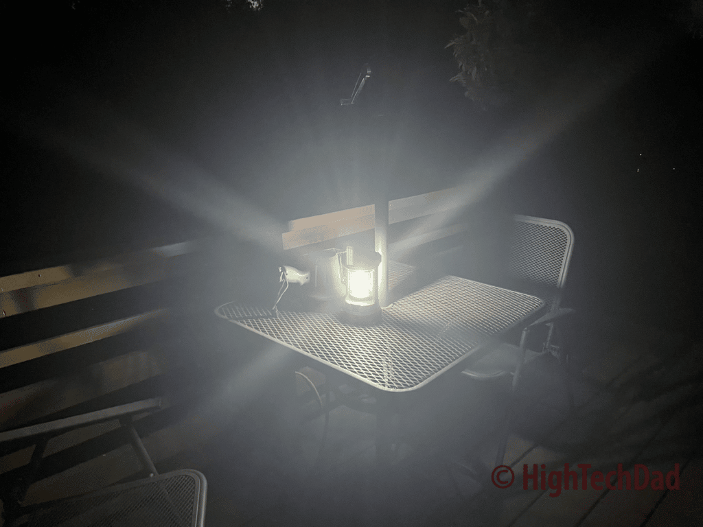 Camping lantern on - HOKOLITE Spotlight & Camping Lantern - HighTechDad Review