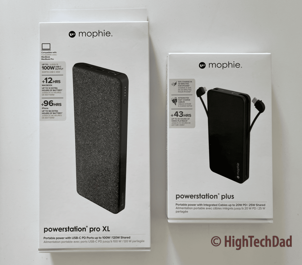 In the box - Mophie PowerStation Pro XL & Powerstation Plus - HighTechDad review