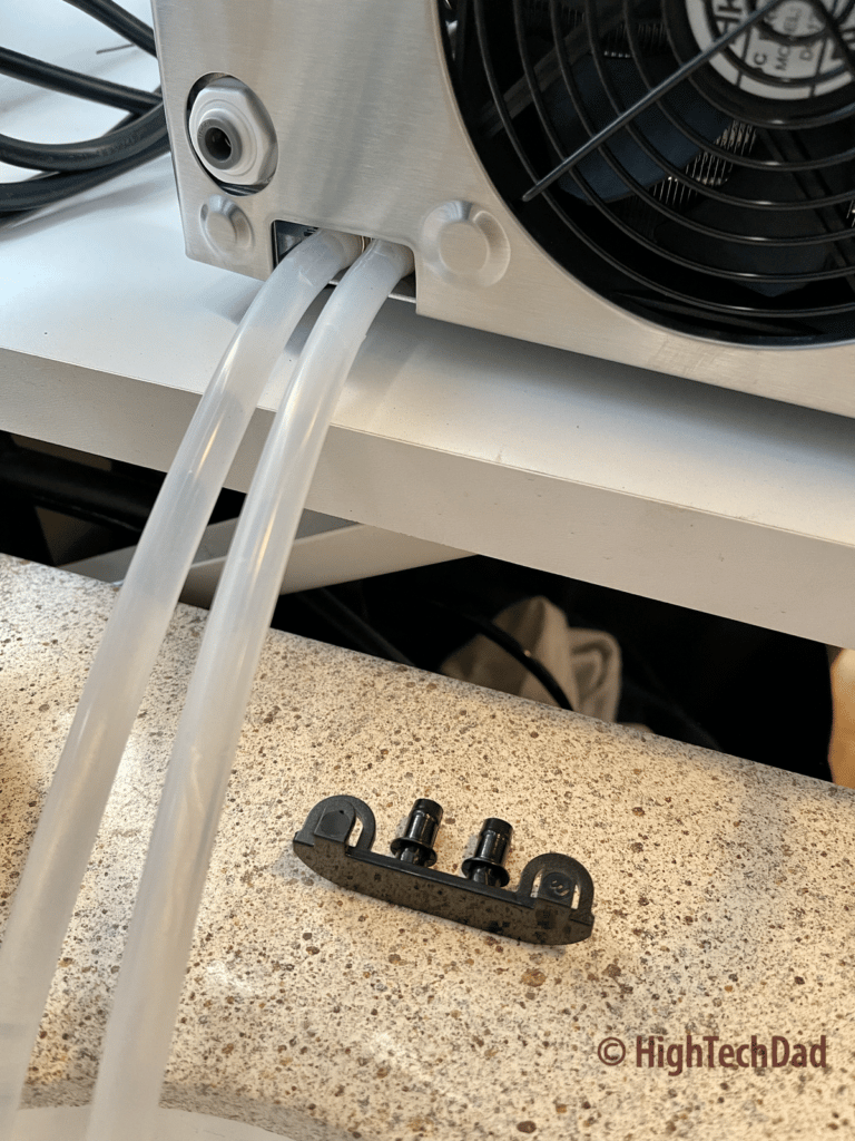 Drain tube in back - Newair Countertop Ice Maker - HighTechDad review