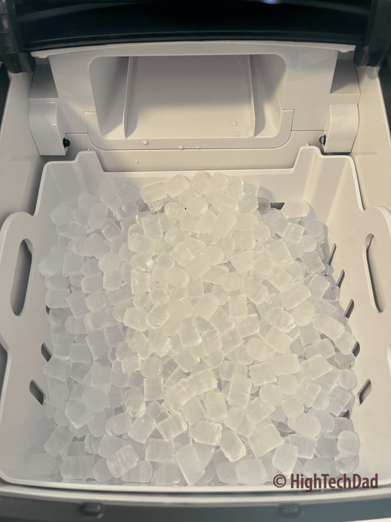 Ice nuggets - Newair Countertop Ice Maker - HighTechDad review
