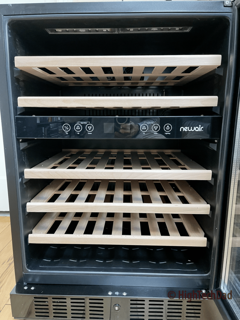 Dual cooling zones - 46 bottle NewAir Wine Fridge - HighTechDad review