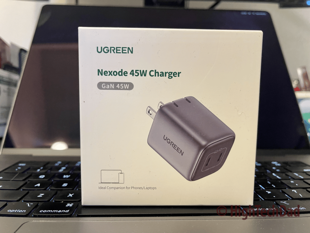 45W charger in the box - UGREEN Nexode GaN USB Chargers - HighTechDad review