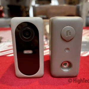 Front & back of cameras - Nooie Cam Pro - HighTechDad Review