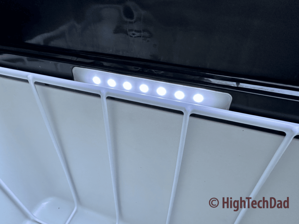 LED interior lights - Newair electric cooler - HighTechDad review