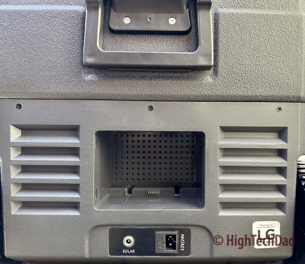 LG compressor inside - Newair electric cooler - HighTechDad review