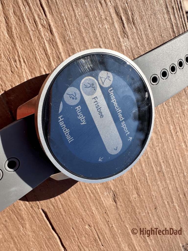 Frisbee activity - Suunto 9 Peak Pro - HighTechDad review