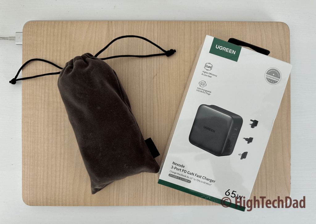 Packaged for travel - UGREEN Nexode 65W Wall Charger - HighTechDad review