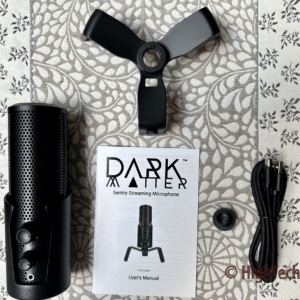 In the box - Dark Matter Sentry Streaming Mic - HighTechDad review