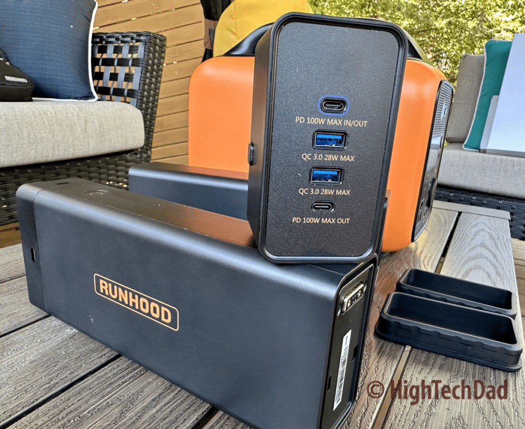 USB snap-on module - Runhood Rallye 600 Pro - HighTechDad review