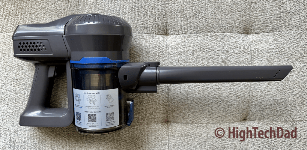 Crevice cleaner - Greenote Cordless Vacuum Cleaner - HighTechDad review