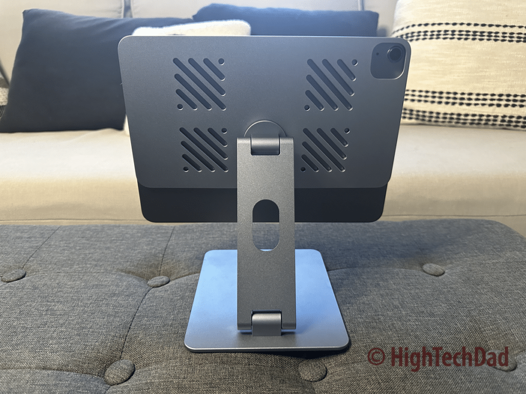 Back view - Llano Magnetic iPad Stand - HighTechDad review