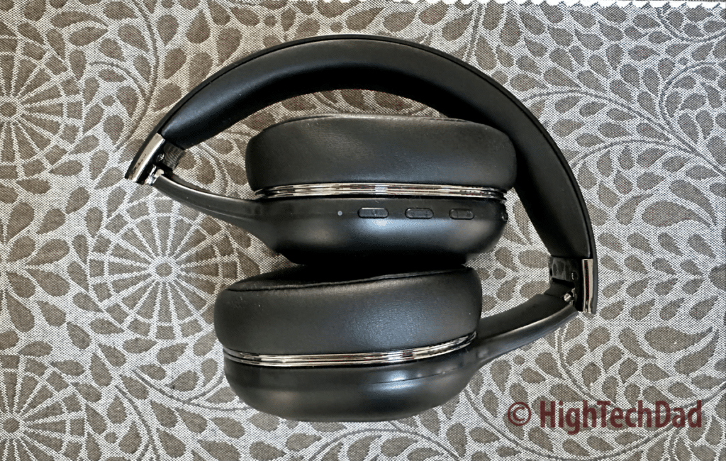 Folded up - Monoprice Workstream Headset - HighTechDad review