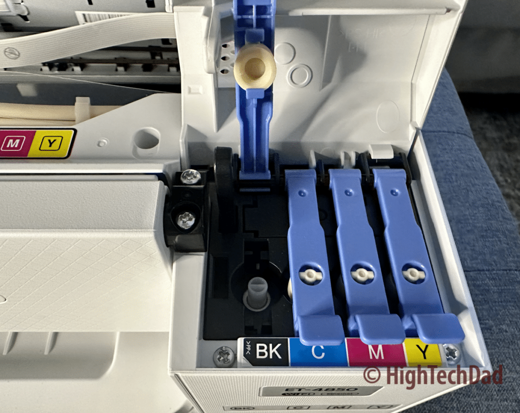 Where to put the ink - Epson EcoTank ET-4850 - HighTechDad review