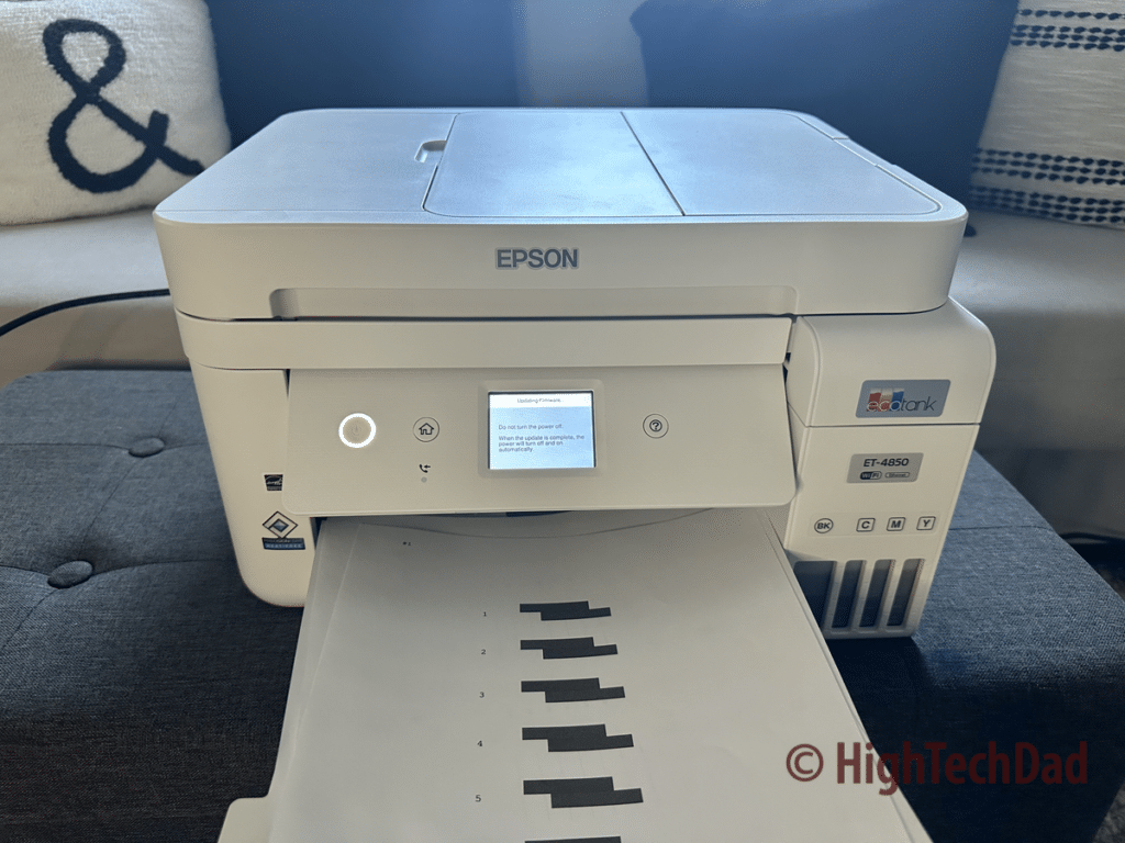 Calibration tests - Epson EcoTank ET-4850 - HighTechDad review