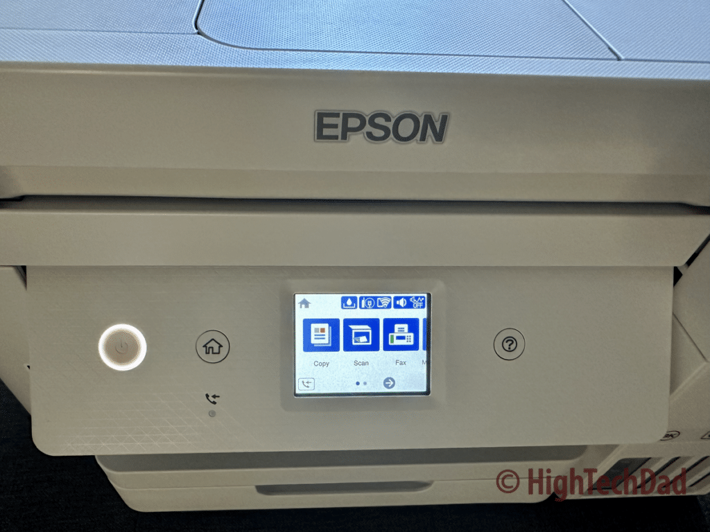 2.4" touchscreen - Epson EcoTank ET-4850 - HighTechDad review