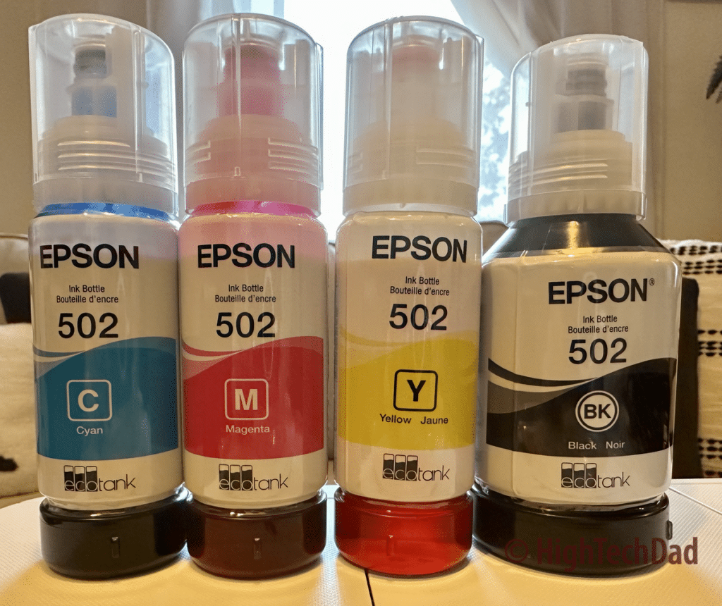 Ink Bottles - Epson EcoTank ET-4850 - HighTechDad review