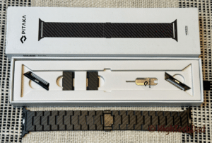 What's in the box - PITAKA Carbon Fiber Apple Watch band - HighTechDad review