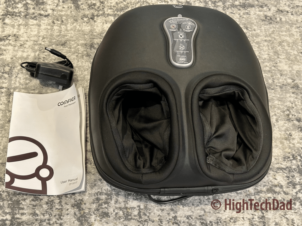 What in the box - Comfier Foot Massager - HighTechDad review