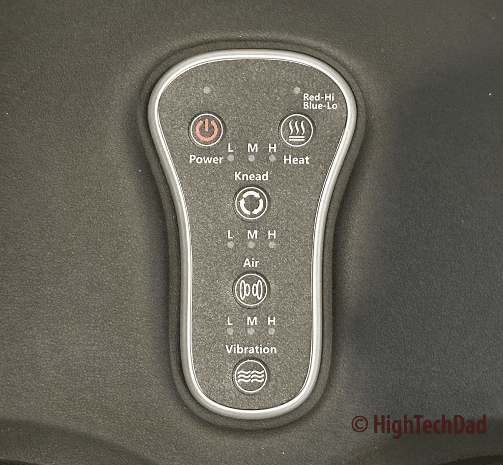 Controls - Comfier Foot Massager - HighTechDad review