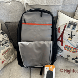 Backpack open - HyperDrive HyperPack Pro backpack - HighTechDad review