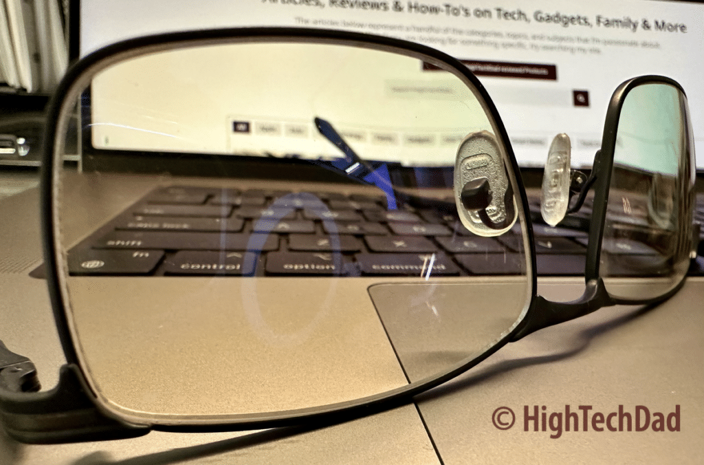 Mendocino on laptop - Gunnar glasses - HighTechDad review