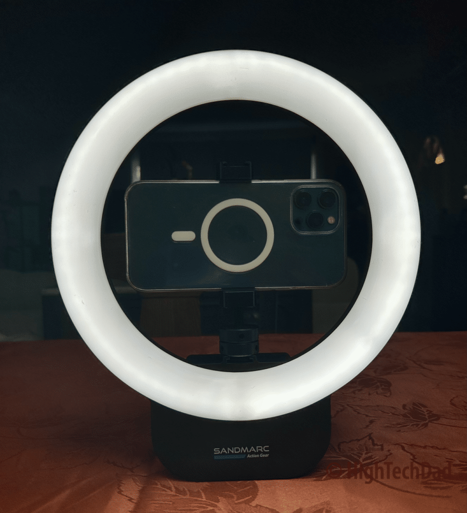 Cool lighting - Sandmarc Ring Light Wireless - HighTechDad review