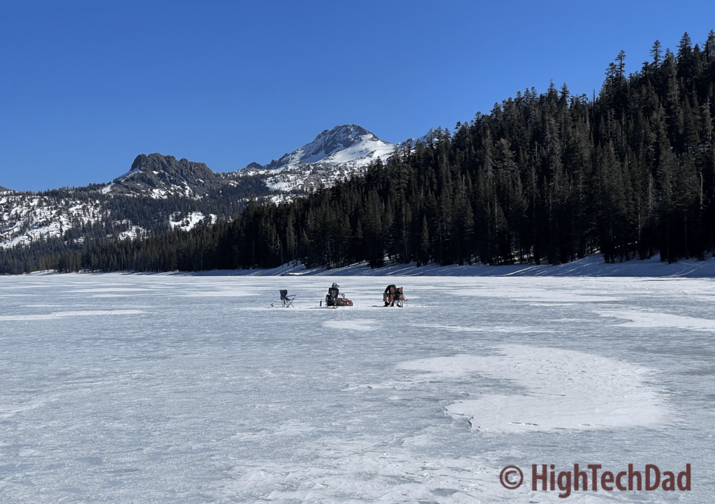 A beautiful day for ice fishing!