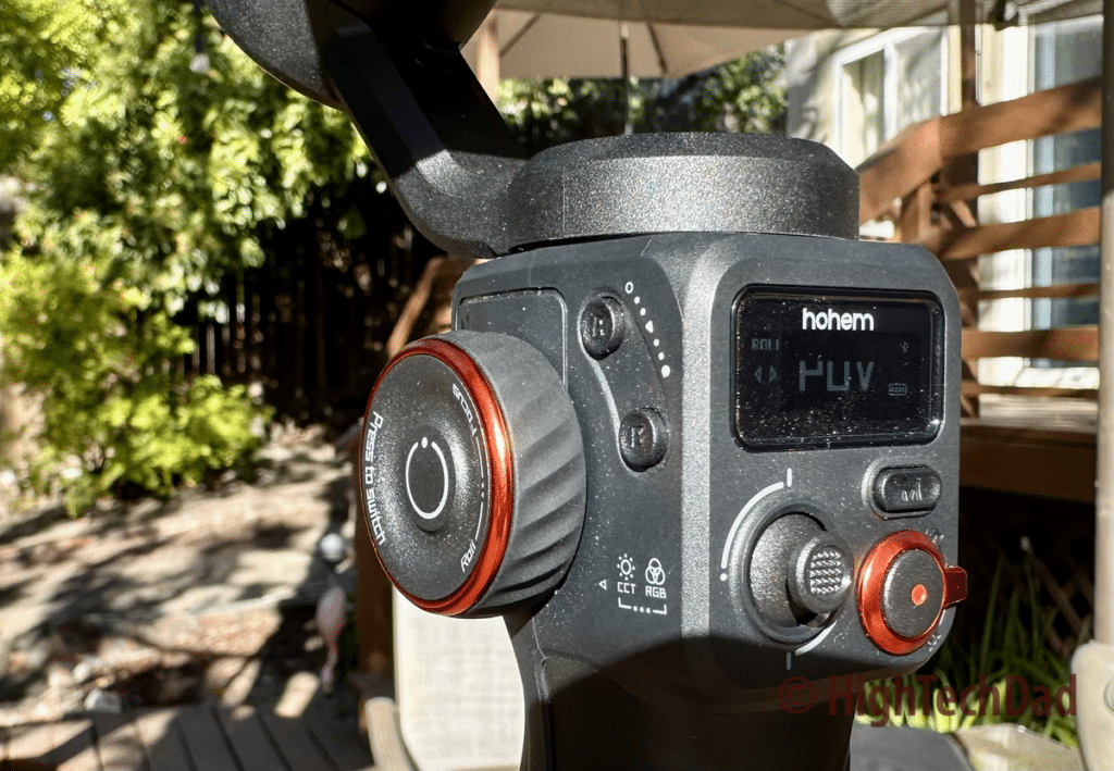 Wheel - Hohem iSteady M6 gimbal - HighTechDad review